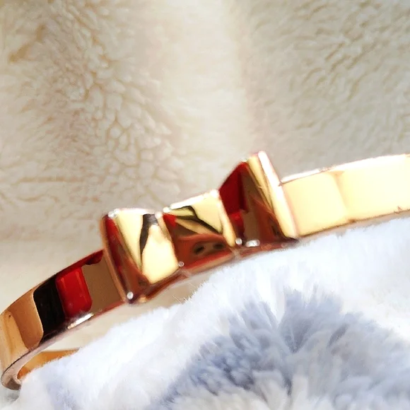 Kate Spade Gold-tone Bow Clamper Bracelet - Picture 3 of 5
